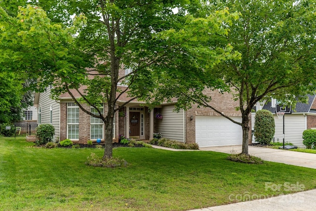 5656 Cambridge Bay Dr, Charlotte, NC 28269 - view of property hidden behind natural elements featuring brick siding and driveway