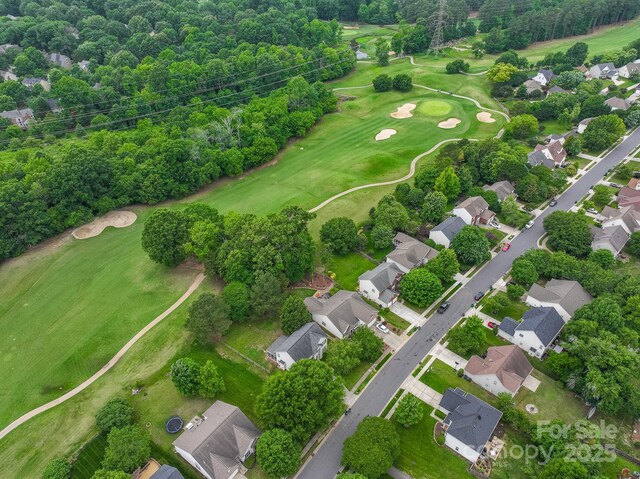 5656 Cambridge Bay Dr, Charlotte, NC 28269 - aerial view of residential area with a local golf course and a tree filled landscape
