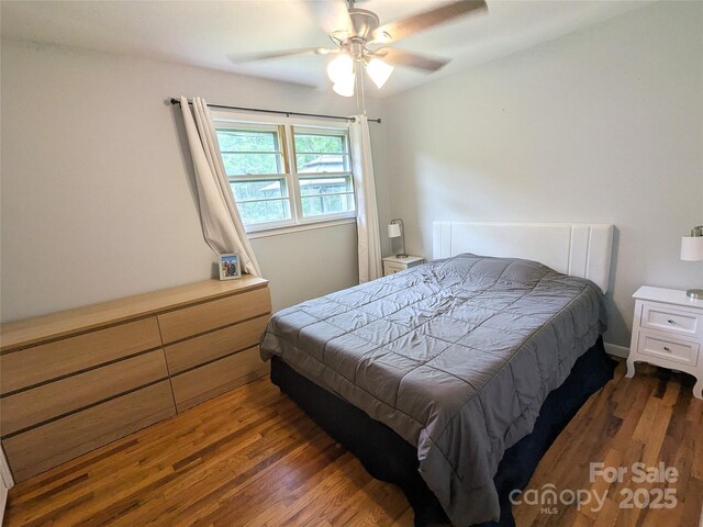 3116 Pilgrim Rd, Chester, SC 29706 - bedroom featuring wood finished floors and ceiling fan