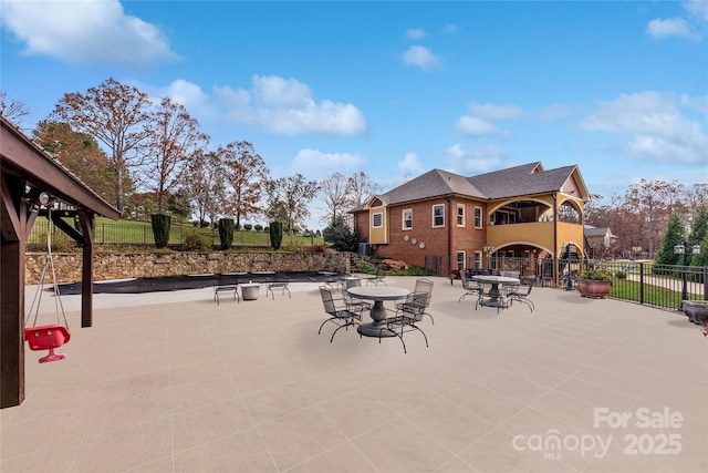 148 Fairway Dr, Forest City, NC 28043 - view of patio featuring fence