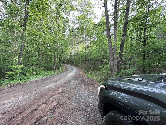 LOT2 Smawley Rd, Bostic, NC 28018 - view of dirt / gravel road featuring a wooded view