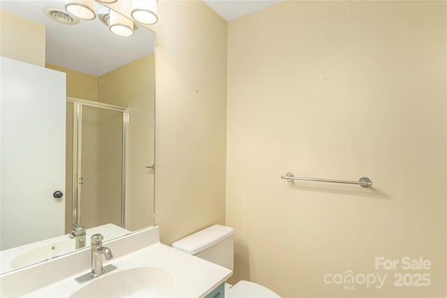 111 Clubwood Ct, Asheville, NC 28803 - full bath with toilet, a shower stall, and vanity