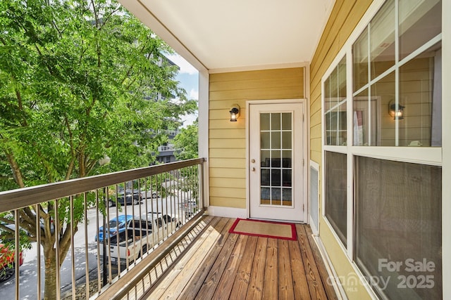 view of balcony