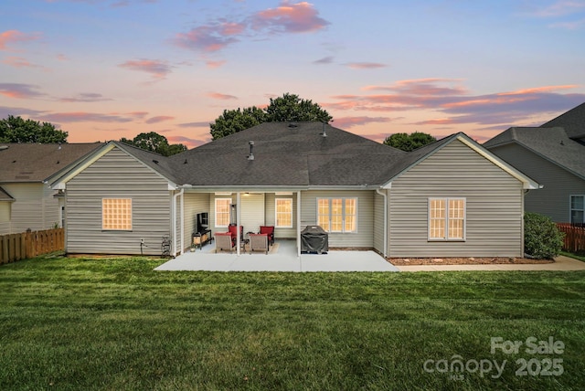 146 Burtons Barn Rd, Mooresville, NC 28115 - rear view of property with a patio and a shingled roof