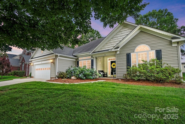146 Burtons Barn Rd, Mooresville, NC 28115 - ranch-style house featuring an attached garage, a lawn, and driveway
