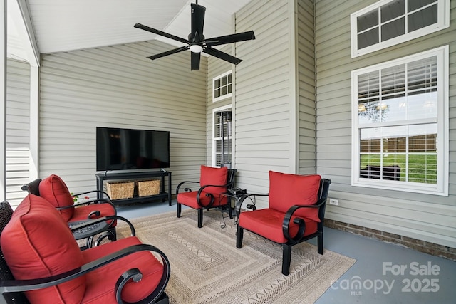 146 Burtons Barn Rd, Mooresville, NC 28115 - view of patio / terrace featuring ceiling fan