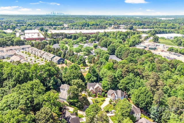 5238 Downing Creek Dr, Charlotte, NC 28269 - aerial perspective of suburban area with a forest