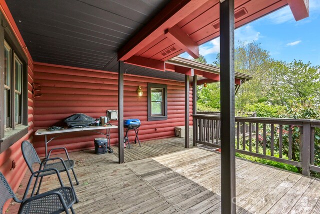 1925 Green Hill Rd, Blowing Rock, NC 28605 - deck featuring a grill