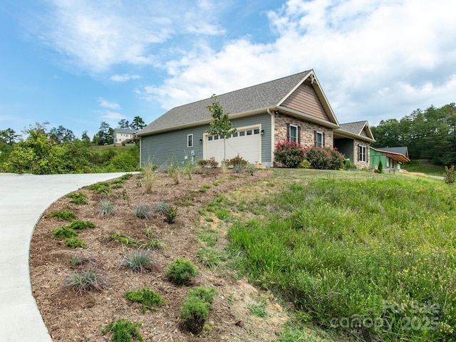 5 S Pine Dr, Weaverville, NC 28787 - view of property exterior featuring a garage