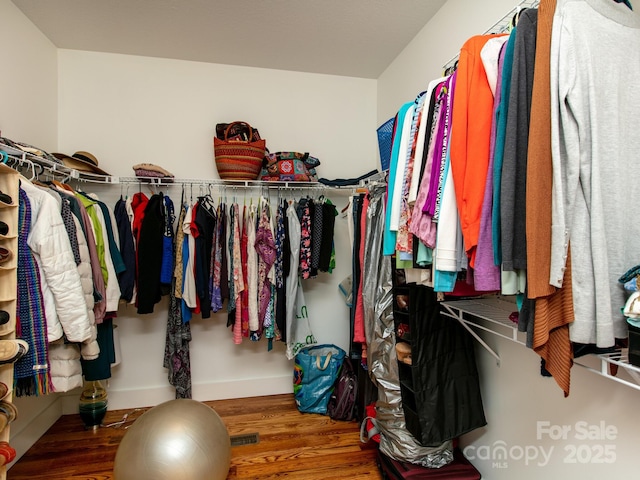 5 S Pine Dr, Weaverville, NC 28787 - walk in closet with wood finished floors