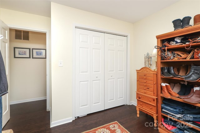 8306 Knights Bridge Rd, Charlotte, NC 28210 - home office with dark wood finished floors and baseboards