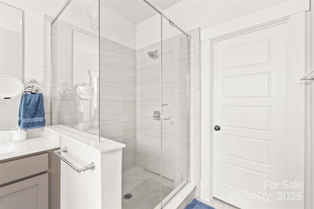 5210 Kelly St, Charlotte, NC 28205 - full bath with a stall shower and vanity