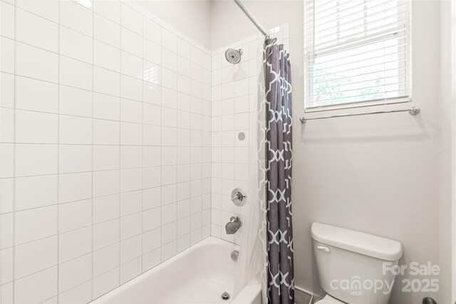 5210 Kelly St, Charlotte, NC 28205 - full bathroom with shower / bath combo and toilet
