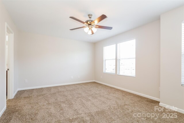 2327 Glenway Trail Ct, Pineville, NC 28134 - carpeted empty room featuring ceiling fan and baseboards