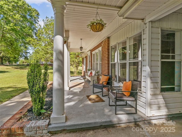 1544 US-221A Hwy, Mooresboro, NC 28114 - view of patio / terrace with a porch