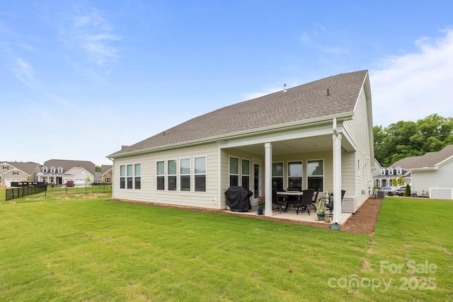 back of property featuring a patio area