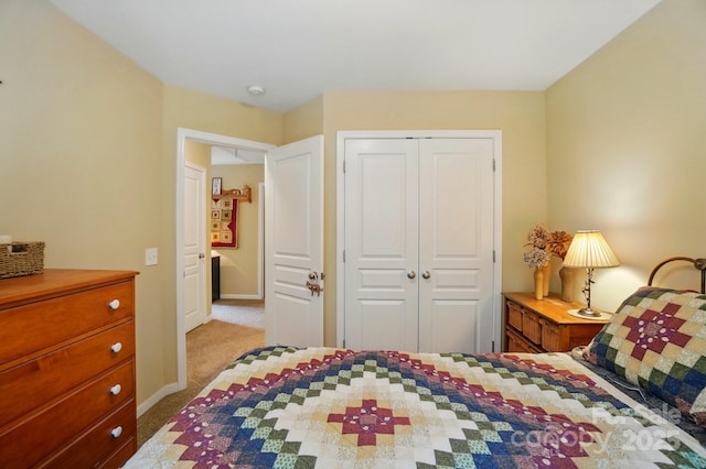 541 River Park Rd, Belmont, NC 28012 - bedroom with carpet, a closet, and baseboards