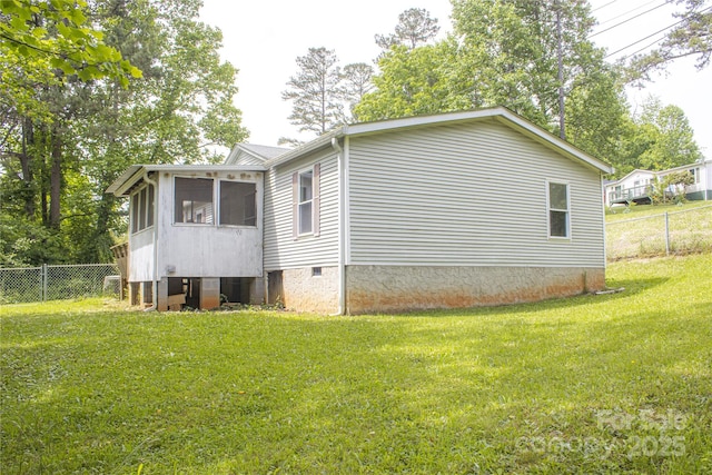 19 Harkins Ln, Marshall, NC 28753 - view of home's exterior featuring a sunroom and crawl space
