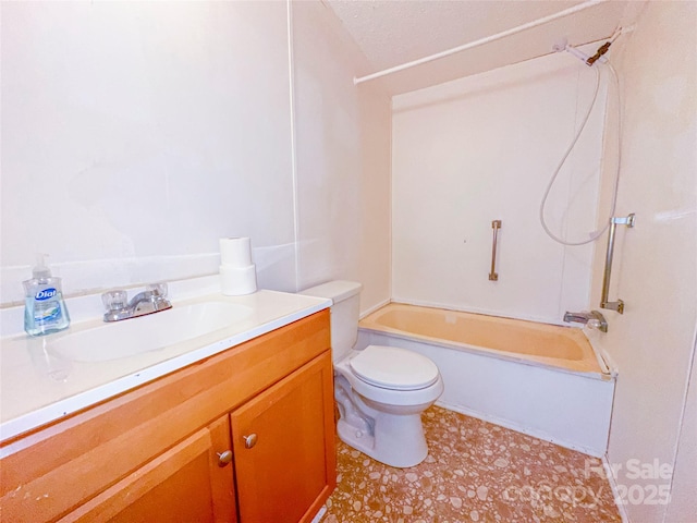 19 Harkins Ln, Marshall, NC 28753 - bathroom featuring toilet, shower / bathtub combination, and vanity
