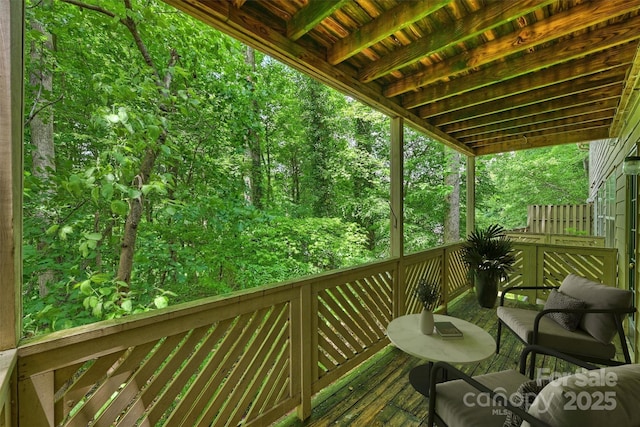 6016 Gray Gate Ln Unit C, Charlotte, NC 28210 - view of wooden terrace