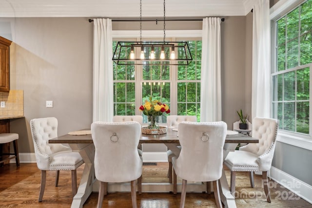 309 Palm Cove Way, York, SC 29745 - dining space with a chandelier, healthy amount of natural light, and baseboards