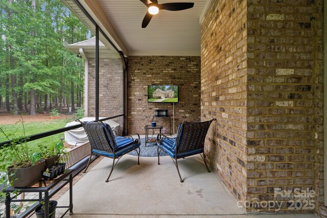 309 Palm Cove Way, York, SC 29745 - view of patio featuring a ceiling fan