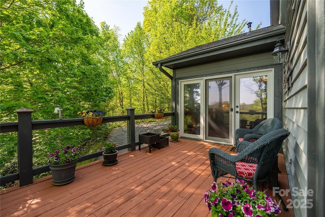 view of wooden terrace