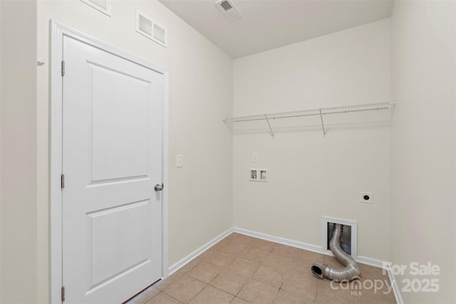 9230 Loch Glen Way, Charlotte, NC 28278 - laundry room featuring electric dryer hookup, baseboards, washer hookup, and light tile patterned flooring