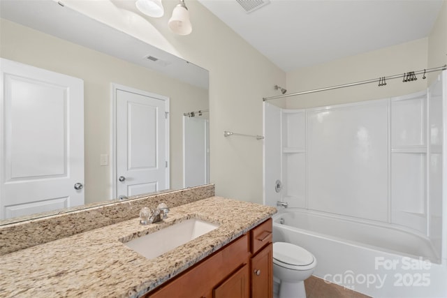 9230 Loch Glen Way, Charlotte, NC 28278 - full bath with toilet, vanity, bathtub / shower combination, and tile patterned flooring