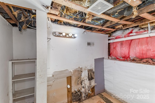 417 S Broad St, Gastonia, NC 28052 - view of unfinished below grade area