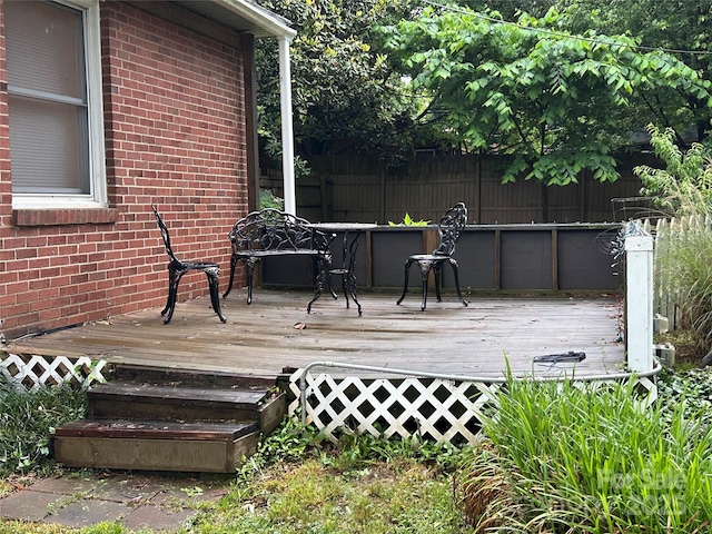 2009 Hickory Grove Rd, Gastonia, NC 28056 - view of wooden deck