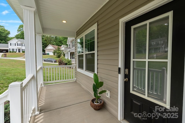 7308 Rothmore St, Charlotte, NC 28215 - view of patio / terrace featuring covered porch