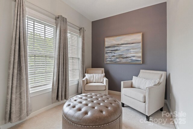 9433 Wallace Pond Dr, Huntersville, NC 28078 - sitting room featuring carpet and baseboards