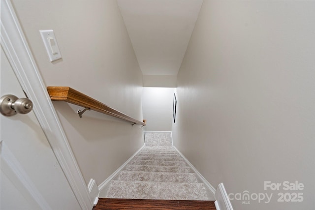 9433 Wallace Pond Dr, Huntersville, NC 28078 - stairway with carpet and baseboards