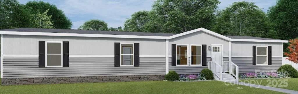 1213 Renno Rd, Clinton, SC 29235 - manufactured / mobile home featuring a front yard
