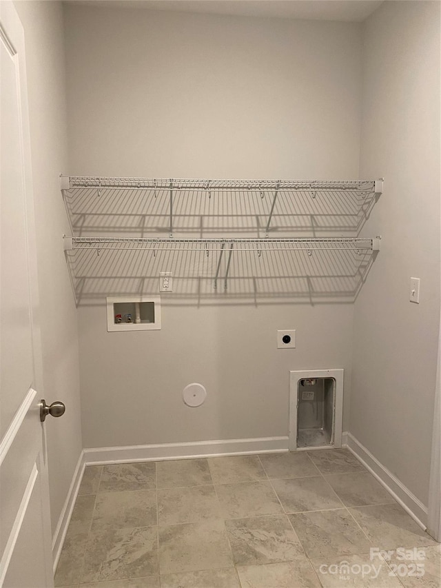1825 Lotus Ln, Denver, NC 28037 - washroom featuring hookup for a washing machine, baseboards, and hookup for an electric dryer