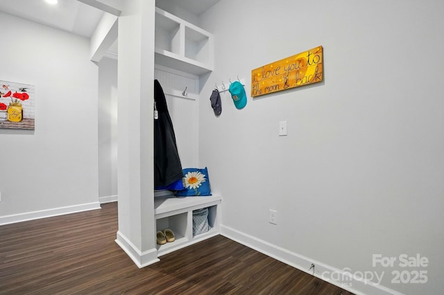 1825 Lotus Ln, Denver, NC 28037 - mudroom with dark wood-style flooring and baseboards