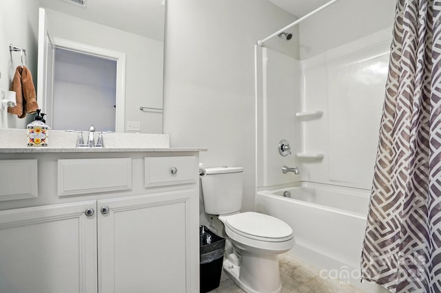 1825 Lotus Ln, Denver, NC 28037 - full bath featuring shower / bath combo, toilet, and vanity