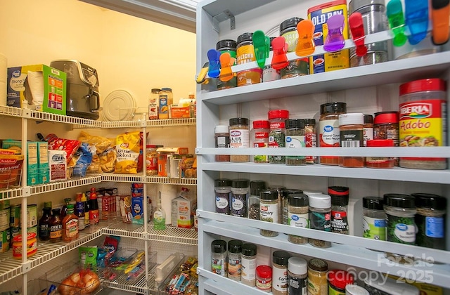 view of pantry