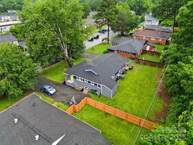 1412 Wembley Dr, Charlotte, NC 28205 - aerial perspective of suburban area