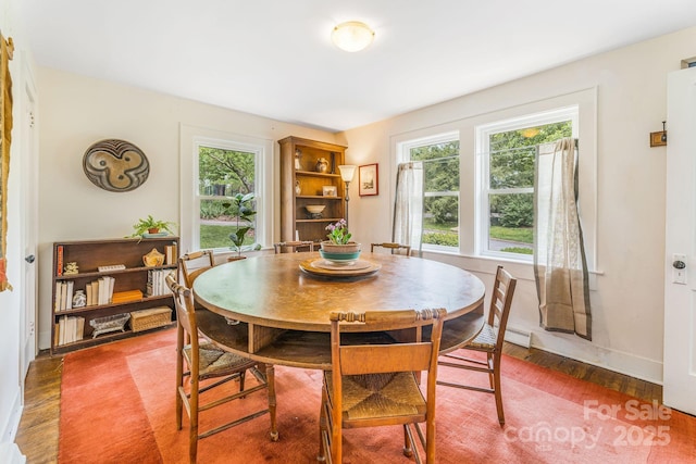 6 Craggy Cir, Asheville, NC 28803 - dining space with wood finished floors and baseboards