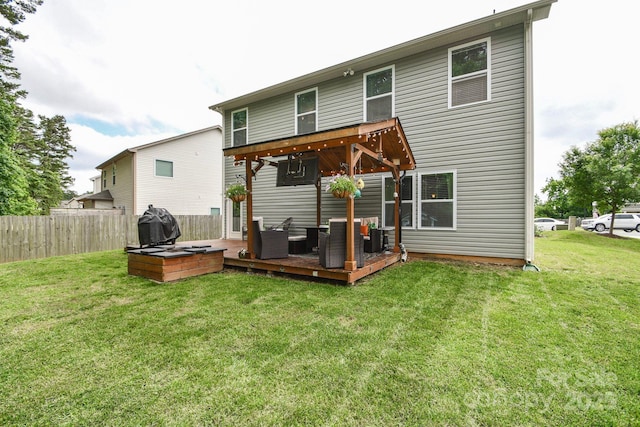 120 Tranquil Ct, Locust, NC 28097 - back of house featuring a deck and outdoor lounge area