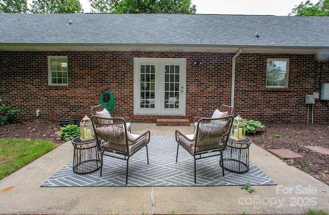 1610 Ford St, Charlotte, NC 28216 - view of patio / terrace with french doors