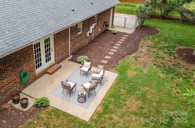 1610 Ford St, Charlotte, NC 28216 - view of patio with a gate