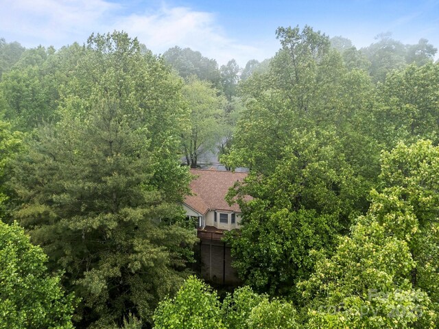 5 Governors Dr, Hendersonville, NC 28791 - view of subject property with a heavily wooded area