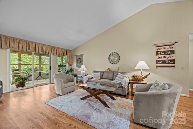 5 Governors Dr, Hendersonville, NC 28791 - living area with wood finished floors and high vaulted ceiling