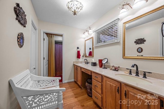 5 Governors Dr, Hendersonville, NC 28791 - full bathroom featuring wood finished floors and double vanity