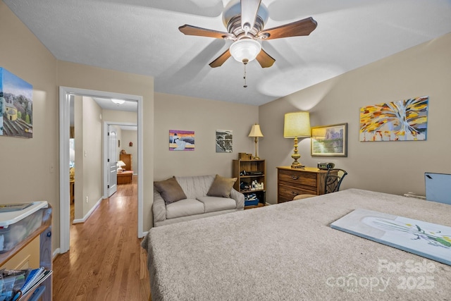 5 Governors Dr, Hendersonville, NC 28791 - bedroom featuring wood finished floors, a ceiling fan, and baseboards