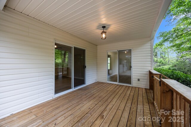 16 Lake Forest Ln, Hendersonville, NC 28739 - view of wooden deck