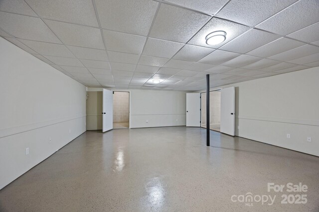 16 Lake Forest Ln, Hendersonville, NC 28739 - finished basement with a paneled ceiling